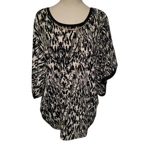 Southland Plus Top Black/White sz 2X